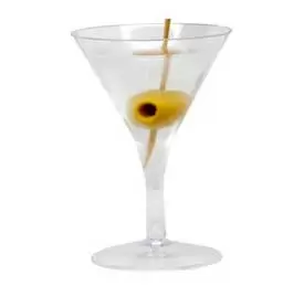 Vaso plástico Martini aperitivo